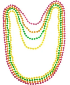 Halskæde NEON plastperler sæt