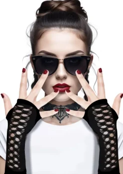 Handsker sorte - gothic