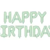 Happy Birthday i mat lys grøn