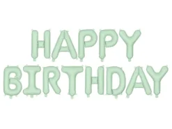Happy Birthday i mat lys grøn