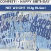 Happy Birthday konfetti i Blå