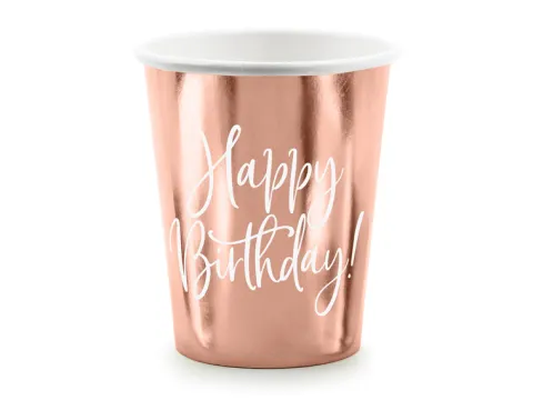 Happy Birthday papkrus i Rosegold