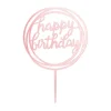 Happy Birthday rosegold topper