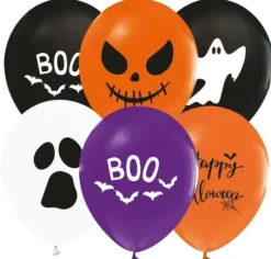Happy Halloween balloner 8stk