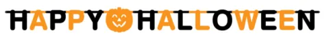 Happy Halloween karton banner