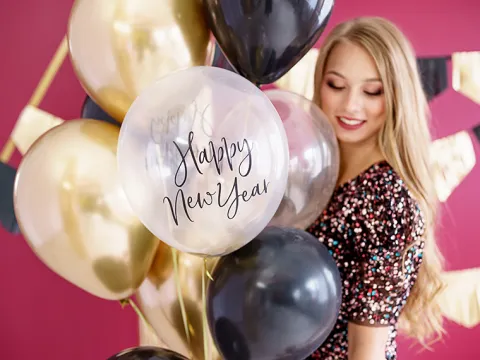 Happy New Year balloner