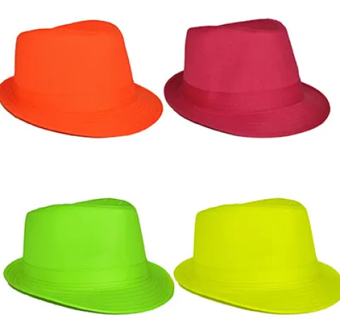 Hat Fedora i NEON farve