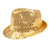 Hat Fedora med pailletter i guld