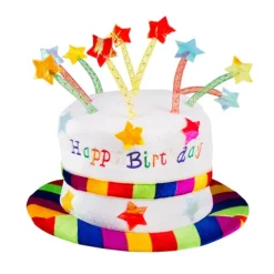 Hat Rainbow cake 'Happy birthday'