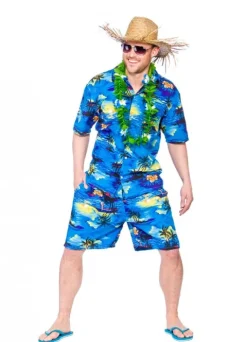 Hawaii sæt til mænd BLUE PALM