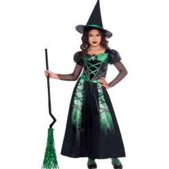 Hekse kostume til Pige - Spider Witch