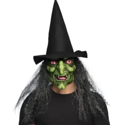 Hekse maske grøn