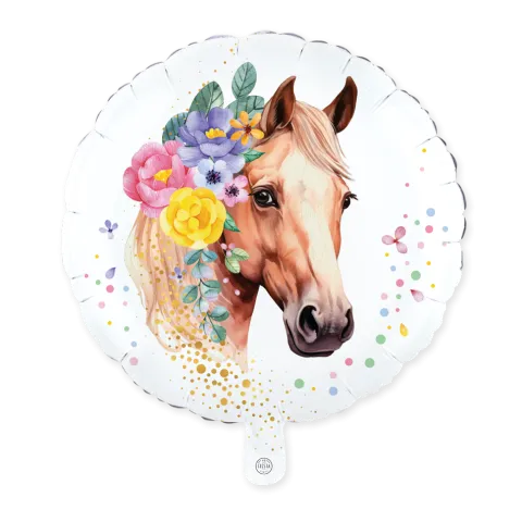 Heste folieballon - Flowers