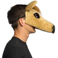 Hestemaske Plys - halvmaske