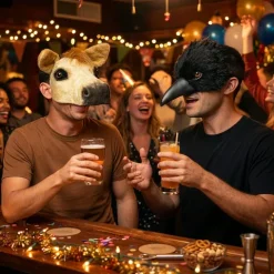 Hestemaske Plys - halvmaske