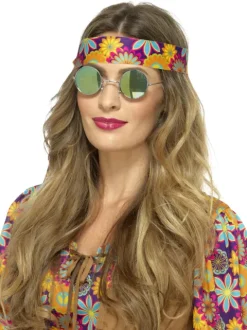 Hippie brille med spejlglas