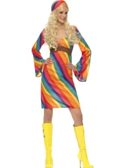 Hippie kjole - Rainbow