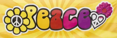 Hippie Peace Flagbanner