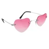 Hjertebriller med pink glas