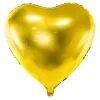 Hjerte folieballon Guld 61cm