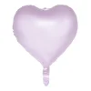 Hjerte folieballon pastel lilla