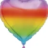 Hjerte folie ballon Rainbow