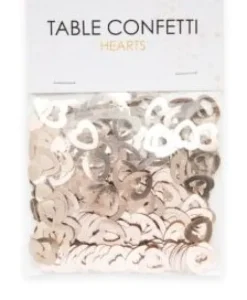 Hjerte konfetti i Rosegold