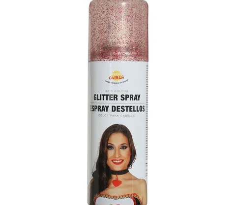 Hårspray glitter i rød