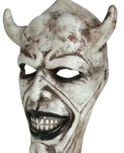 Hvid Djævel maske Latex