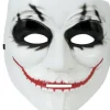 Hvid maske med klovne make up