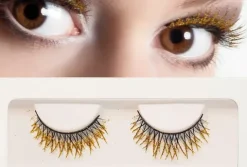 Øjenvipper sæt med guld glitter