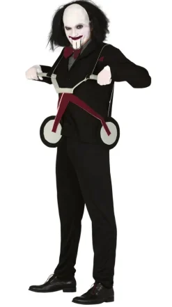 Jigsaw kostume med cykel