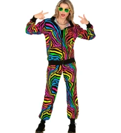Joggingsæt med neon-striber
