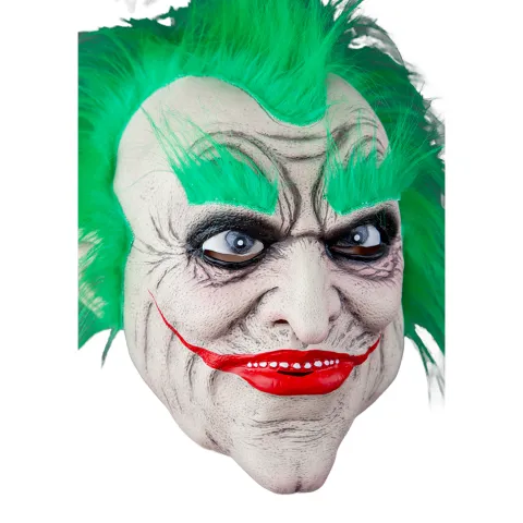 Joker maske med hår Latex