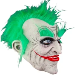 Joker maske med hår Latex