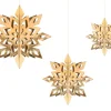 Jule dekoration Guld - Snow Flake 6stk