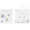 Jule dekoration - Snow Flake 6stk iriserende