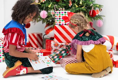 Julegavemærker - Stickers med julemotiv