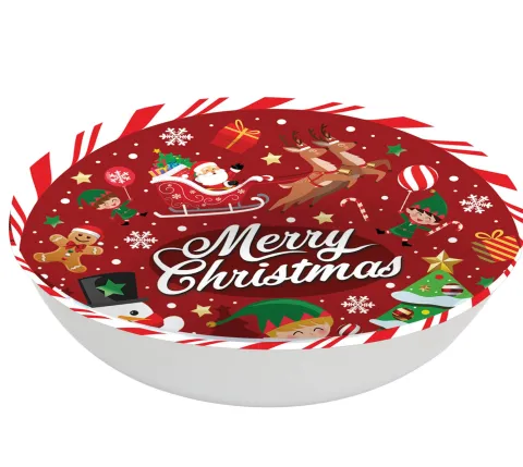 Juleskål i plast - Merry Christmas