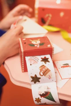 Julestickers i æske