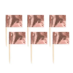 Kageflag i rosegold