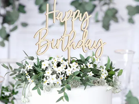 Kagetopper Happy Birthday Træ