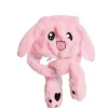 Kanin hat i lyserød plys med bevægelse