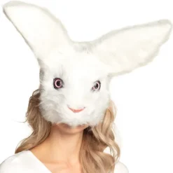 Kanin Plys Halvmaske