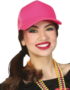 Kasket i neon-pink