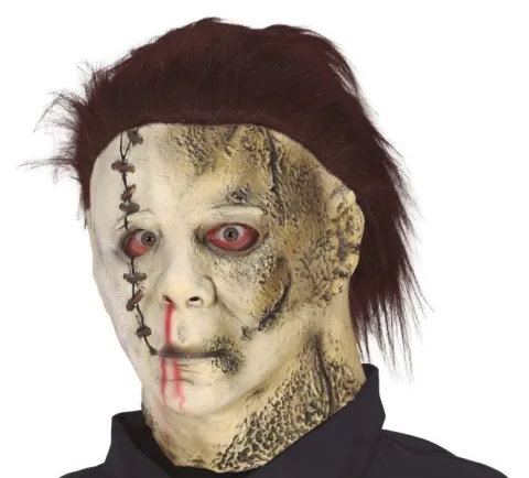 Killer maske med hår - halloween
