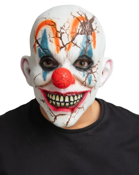 Klovnemaske latex - Krakeleret
