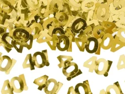 Konfetti med 40 Guld