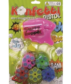 Konfettipistol inkl. 5 patroner