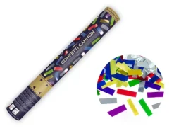 Konfettirør 40cm multi farve